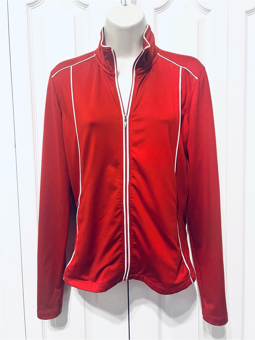 Patagonia Water Girl-Burnt Orange Full-Zip Athletic Bomber Jacket-Med-Fitted